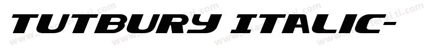 Tutbury Italic字体转换